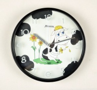   11363 (4) - Часы настенные,пластмассовые, 22см.,"Му-Му" MARMITON