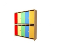   Шкаф для раздевалки в детский сад (2-х ярусный) 1 секция