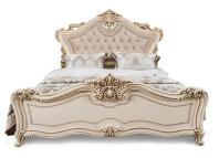 Кровать 1600*2000 из комплекта спальни Джоконда Люкс  крем глянец