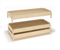   Эко-кровать детская штабелируемая 1400