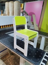  Детский стульчик комбинированный (спинка закруглена) 2-3 рост.группа