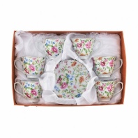   BK-6848 Чайный набор 12пр. (Чашка 220мл.-6шт, блюдце 14см.-6шт.) Подарочная упаковка.