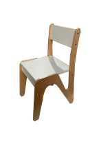   Стул детский "Зигзаг" (стопируемый, регулируемый) ЛДСП 2-3 рост.группа