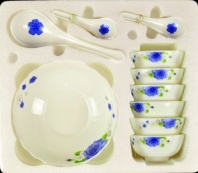   14A-18134 Столовый набор 14пр.( 6 салатников 4.5"(115 мм) + 6 ложек 5.5"(140 мм)+ 1 