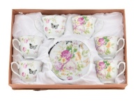   BK-6845 Чайный набор 12пр. (Чашка 220мл.-6шт, блюдце 14см.-6шт.) Подарочная упаковка.