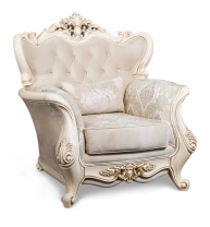 Джоконда Кресло из набора мягкой мебели   декор крем глянец